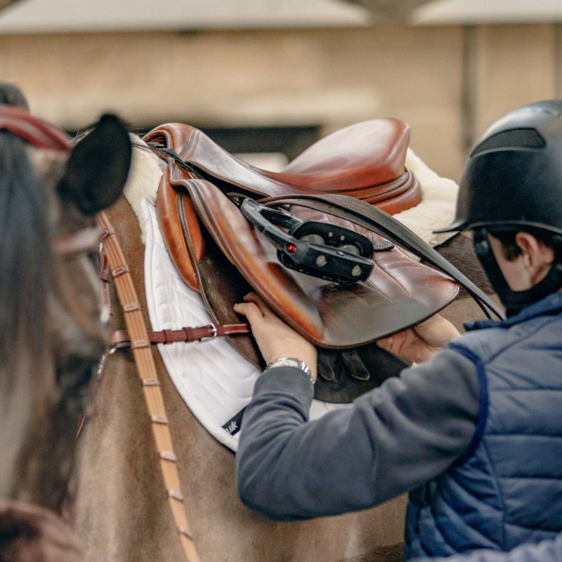 KM Elite Teddy Soft Half Lined GP Numnah #colour_white-natural