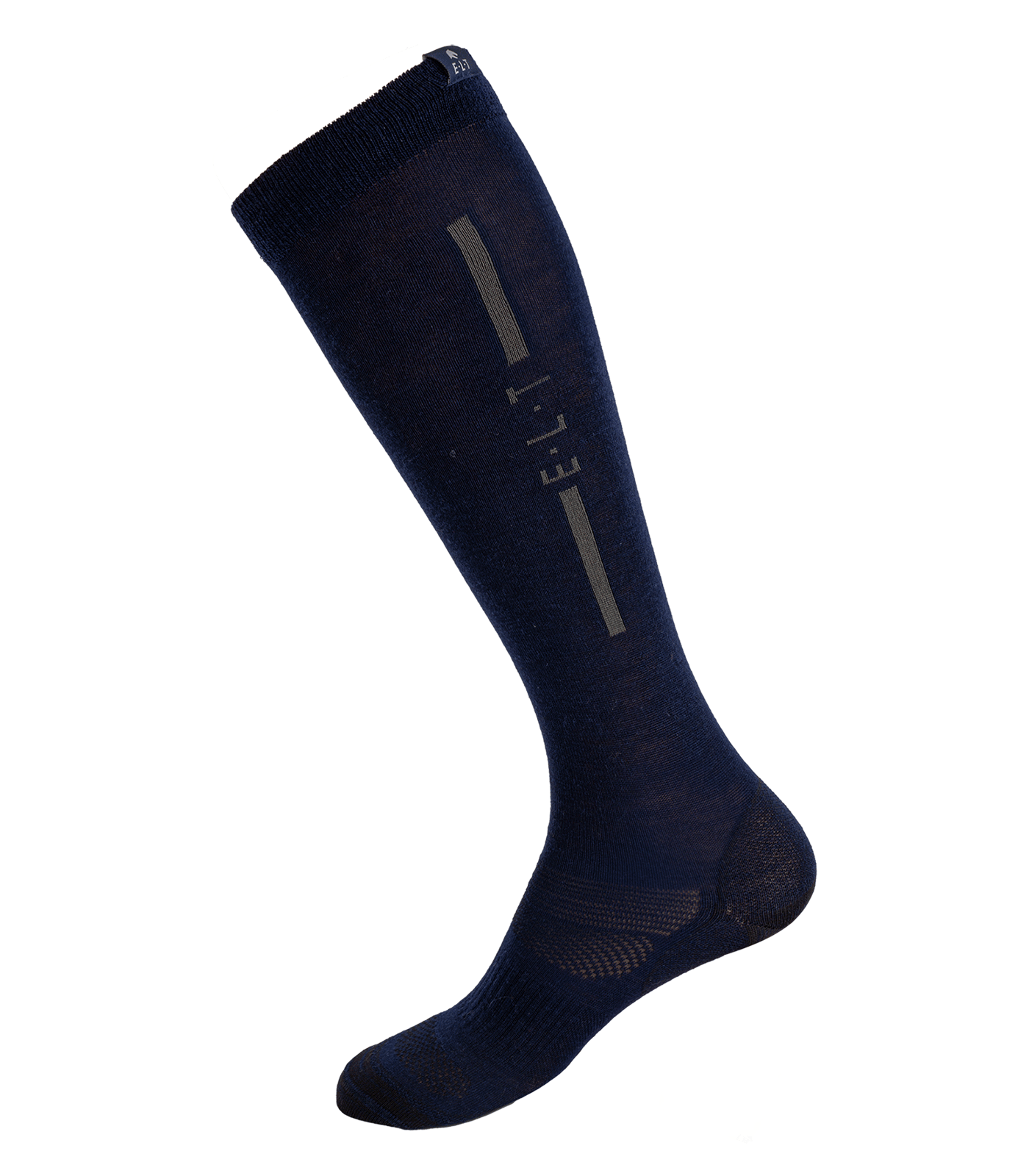E.L.T Unisex Merino Riding Socks #colour_deep-blue-dark-grey