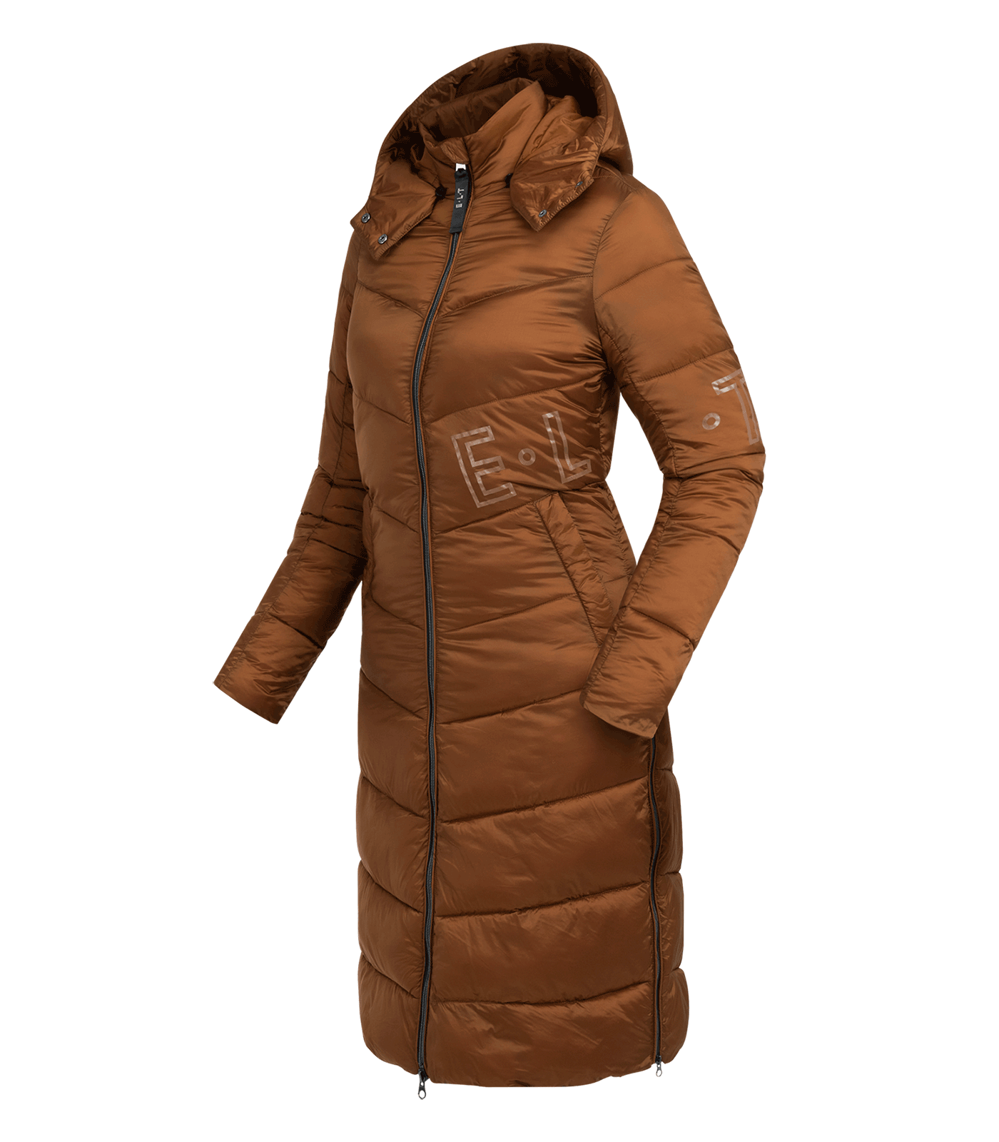 E.L.T Oslo Ladies Light Weight Coat #colour_cinnamon