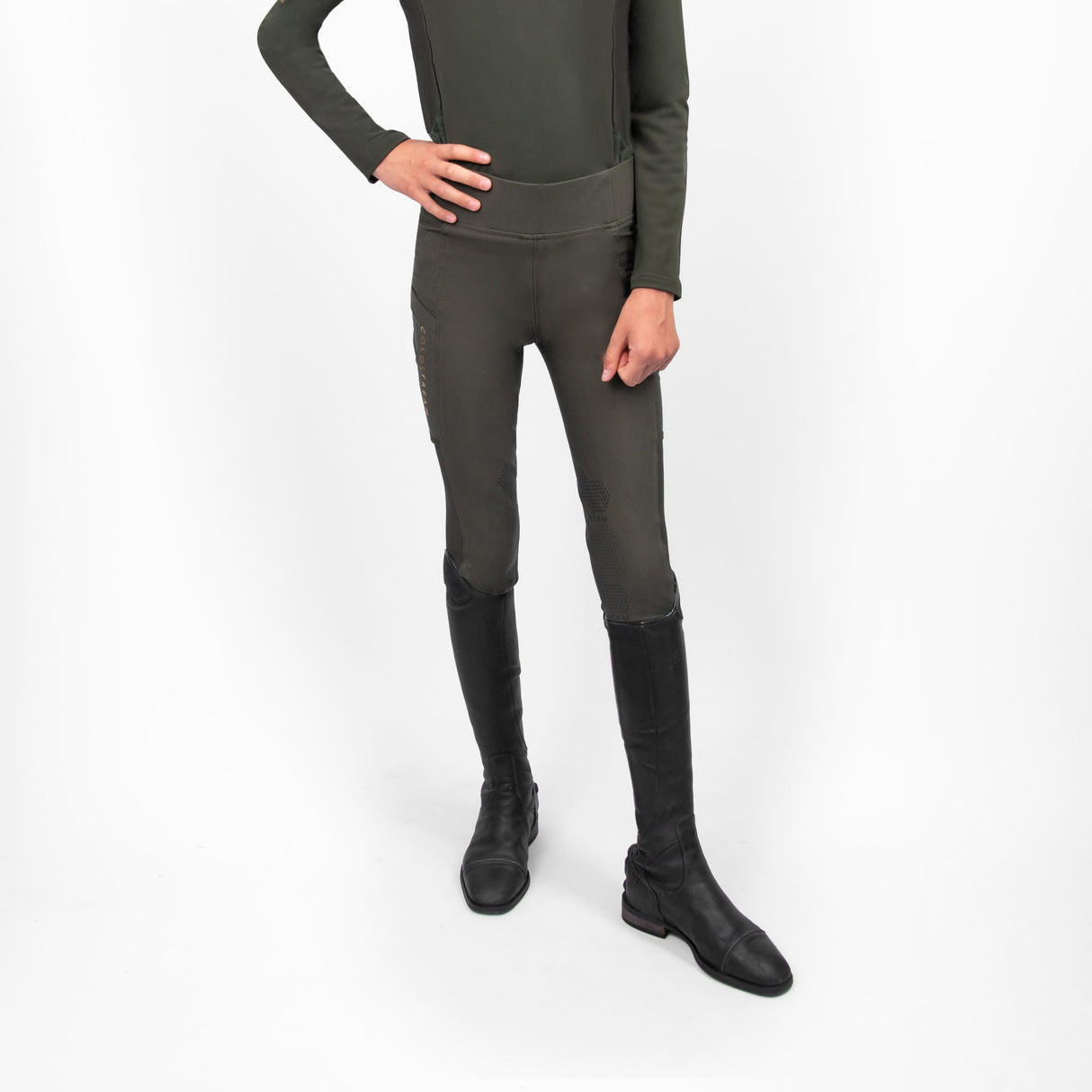 Coldstream Next Gen Ednam Riding Tights Fern Green