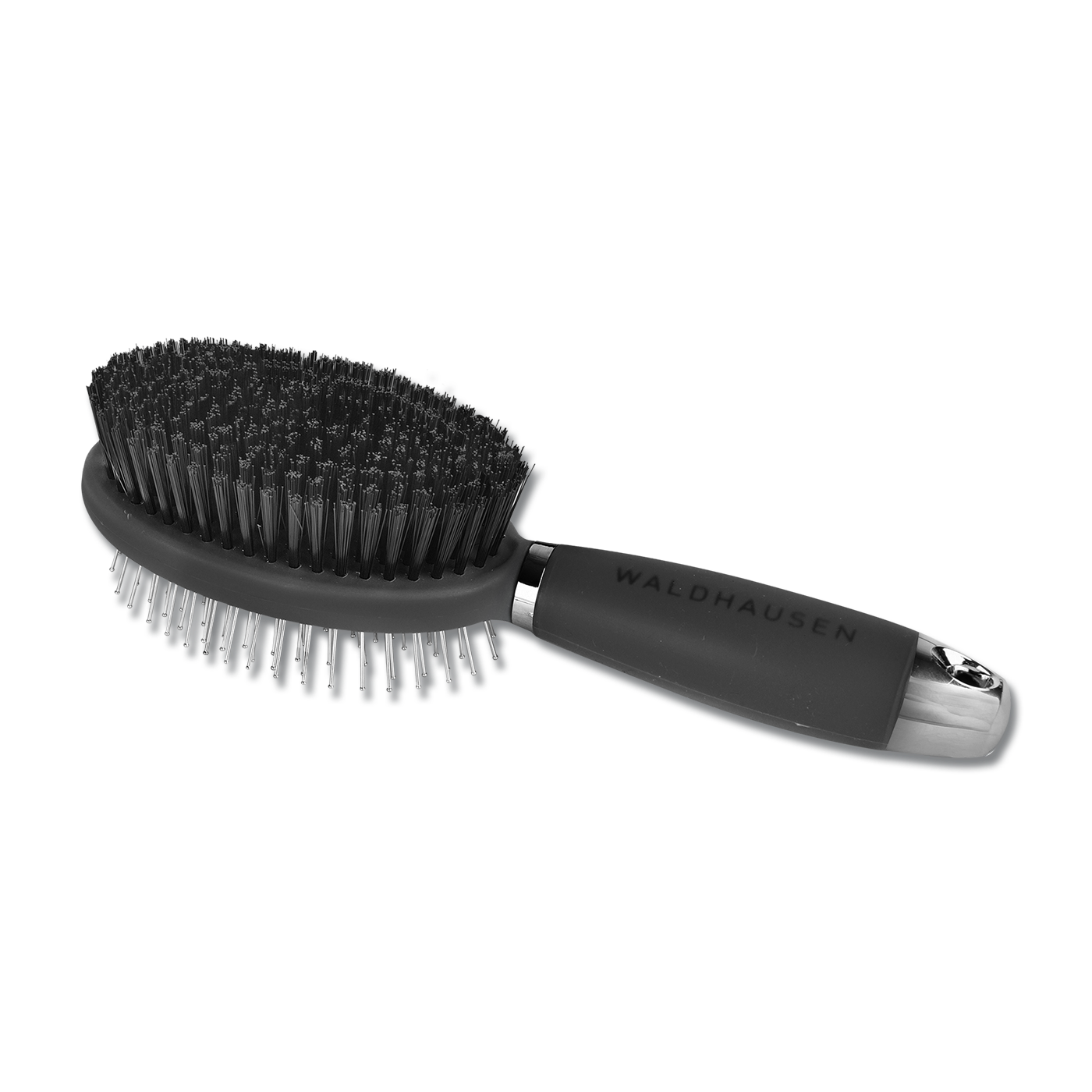 Waldhausen Double Side Brush with Gel Handle #colour_black