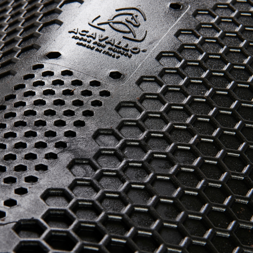 Acavallo Pad SP WFS Suede Hexagonal Gel Front Riser #colour_brown