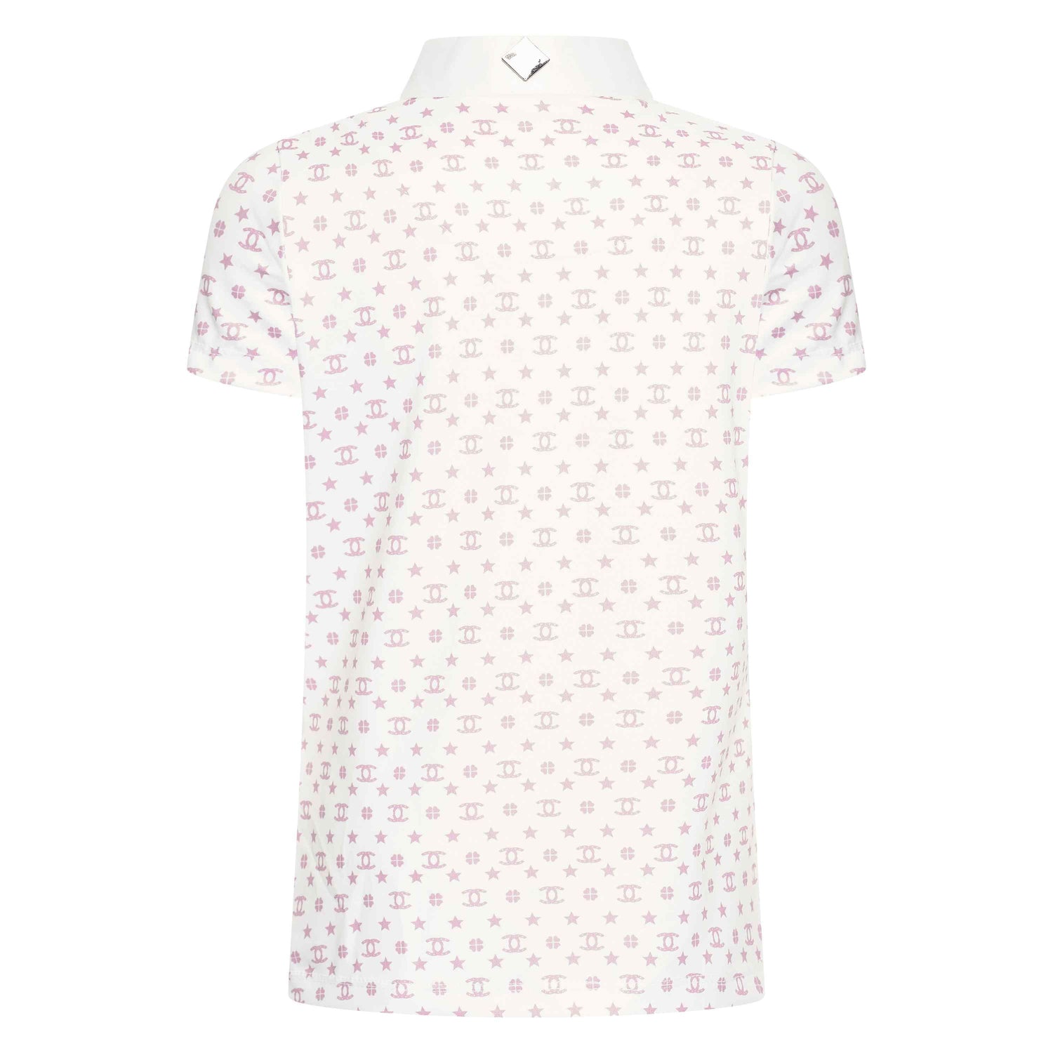 Imperial Riding Children's Roxy Tech Top #Colour_white-pink