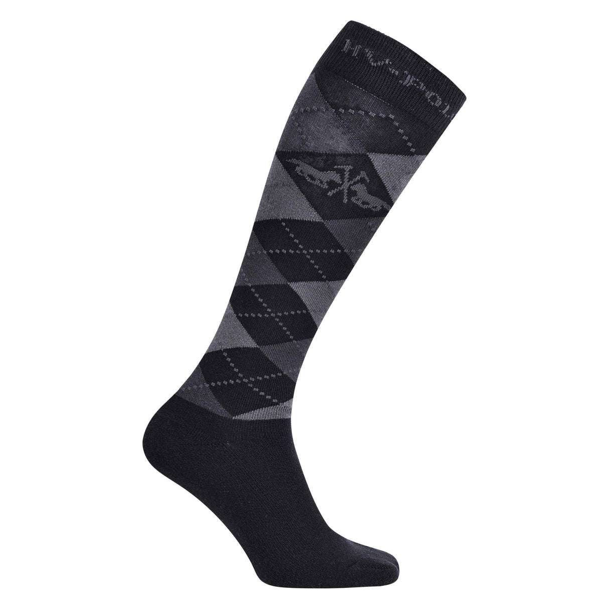 HV Polo Argyle Socks #colour_black-light-grey