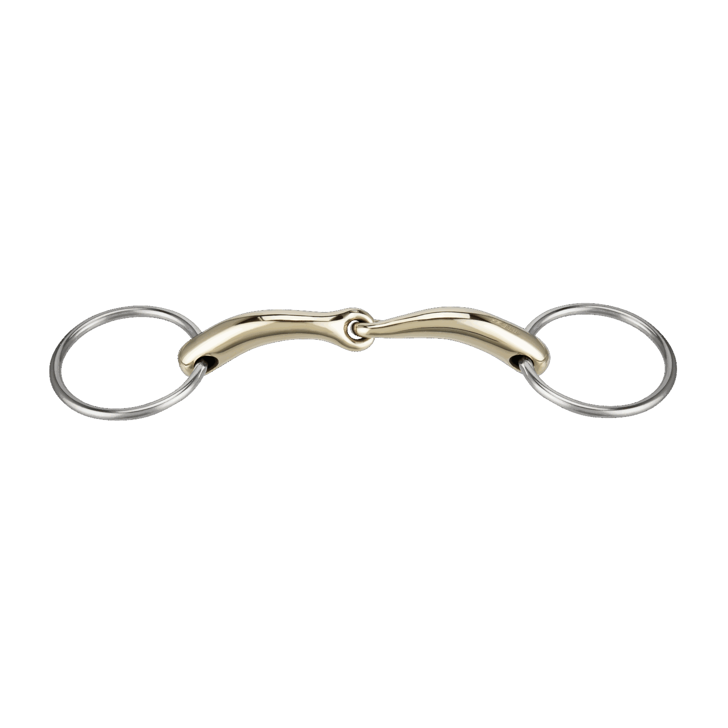 Sprenger Pronamic Bradoon 14mm Sensogan Stainless Steel Single Jointed 55mm Ring
