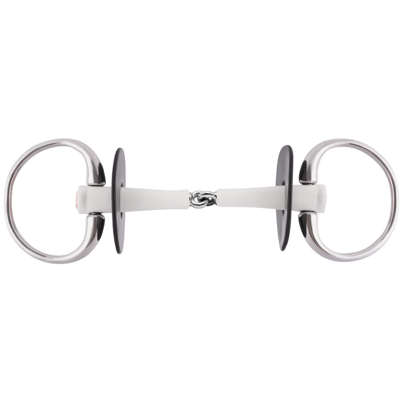 Nathe 18mm Single Jointed +Stainless Steel Ring Eggbutt Bit