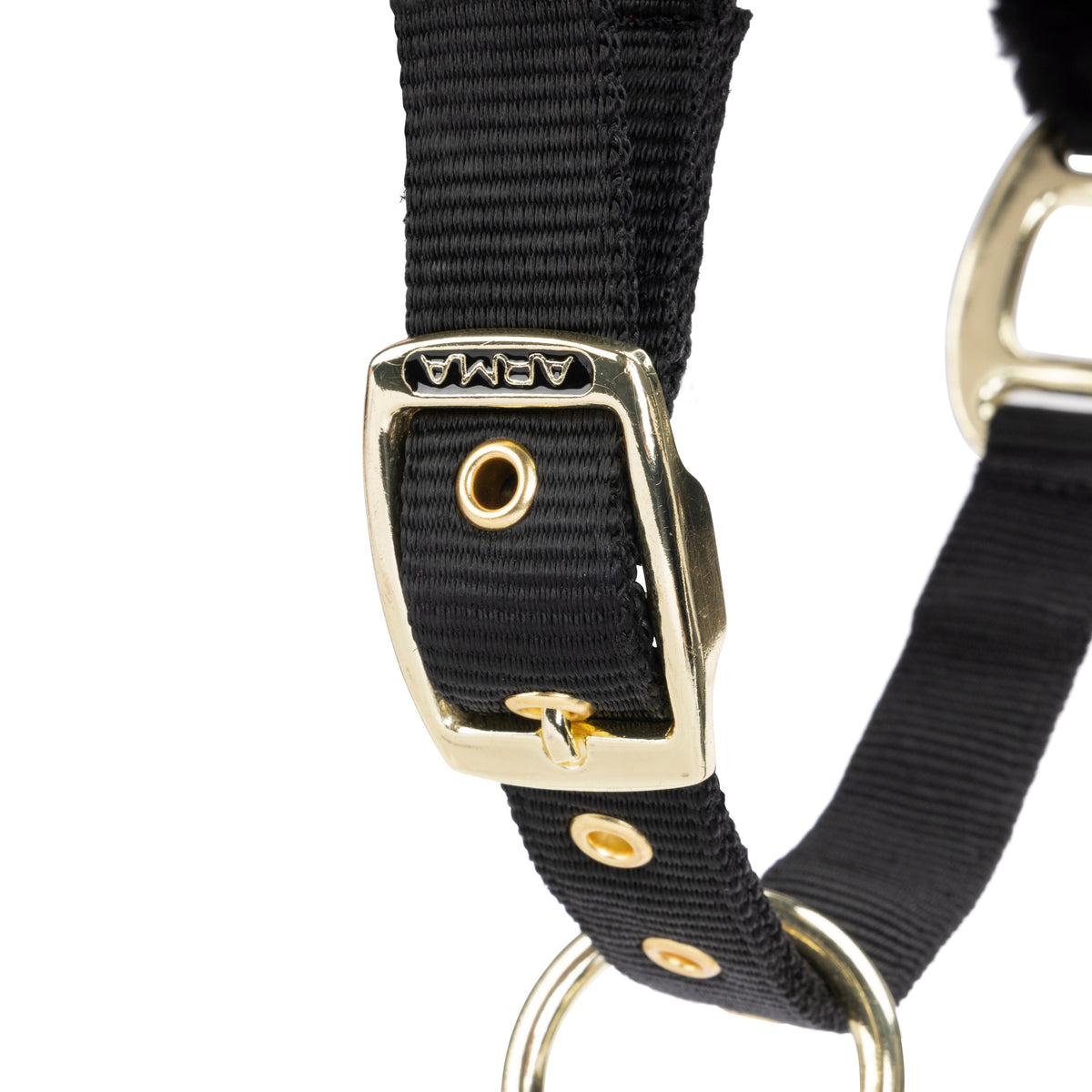 Shires ARMA Faux Fur Logo Headcollar & Lead Rope