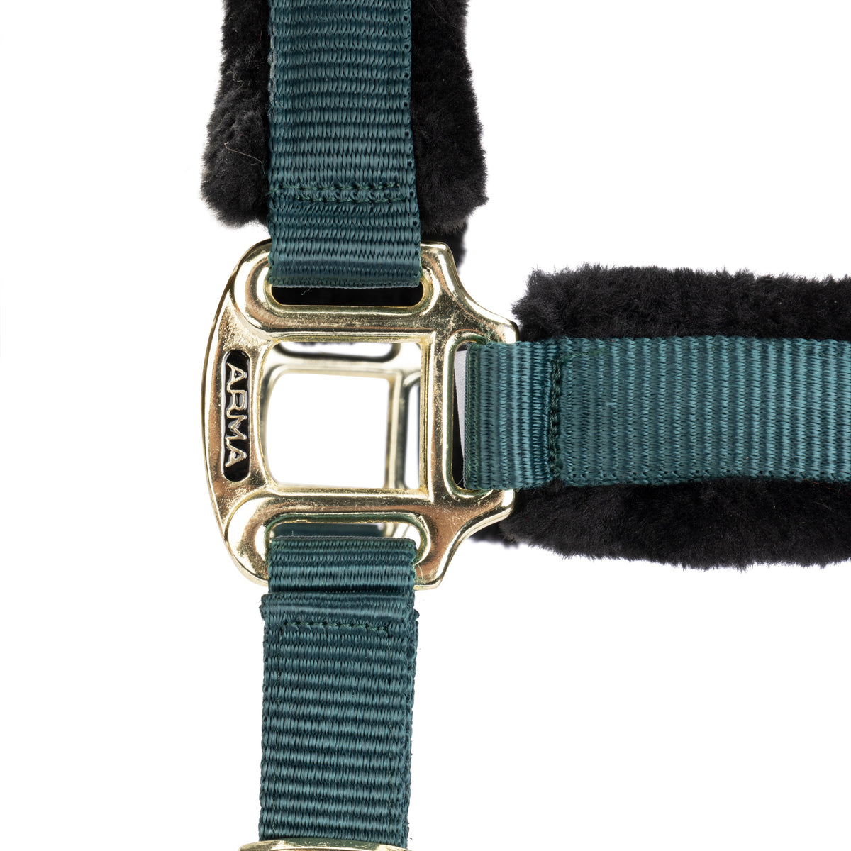 Shires ARMA Faux Fur Logo Headcollar & Lead Rope