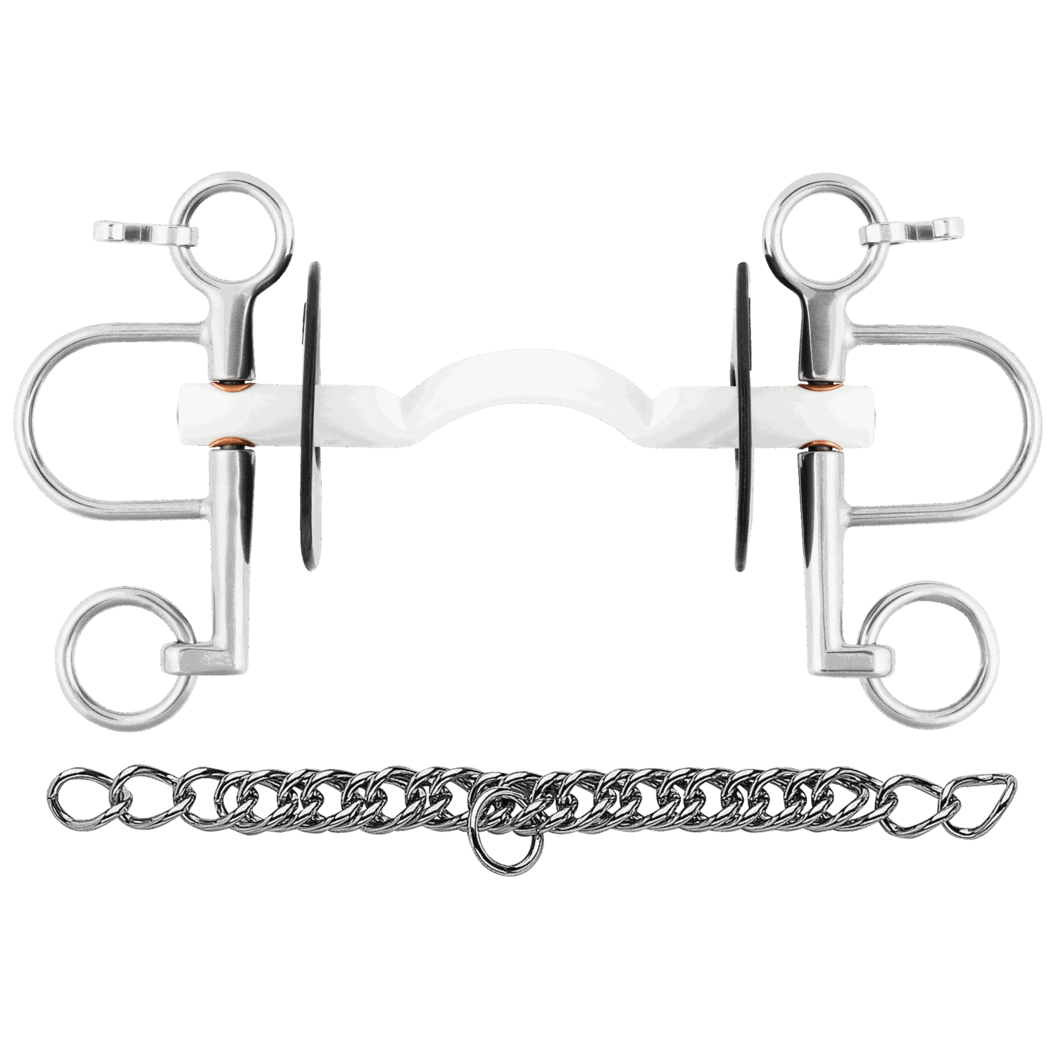 Sprenger Nathe Pelham Soft Mullen Mouth 15mm With 5.5cm Port Cheeks