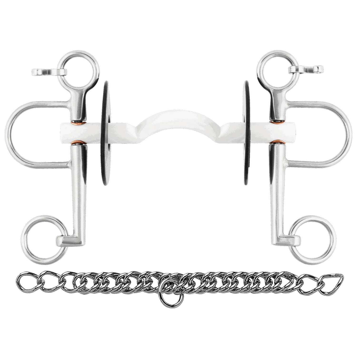 Sprenger Nathe Pelham Hard Mullen Mouth 15mm With 7cm Port Cheeks
