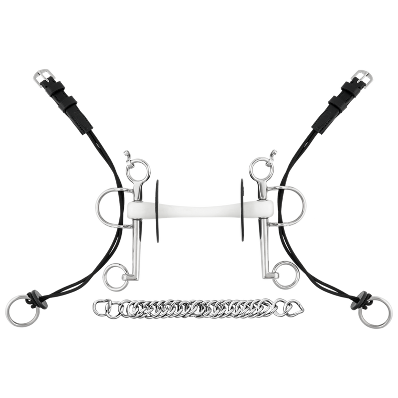 Nathe Gag Pelham 20mm With Straight Mullen Mouth And Long Cheeks