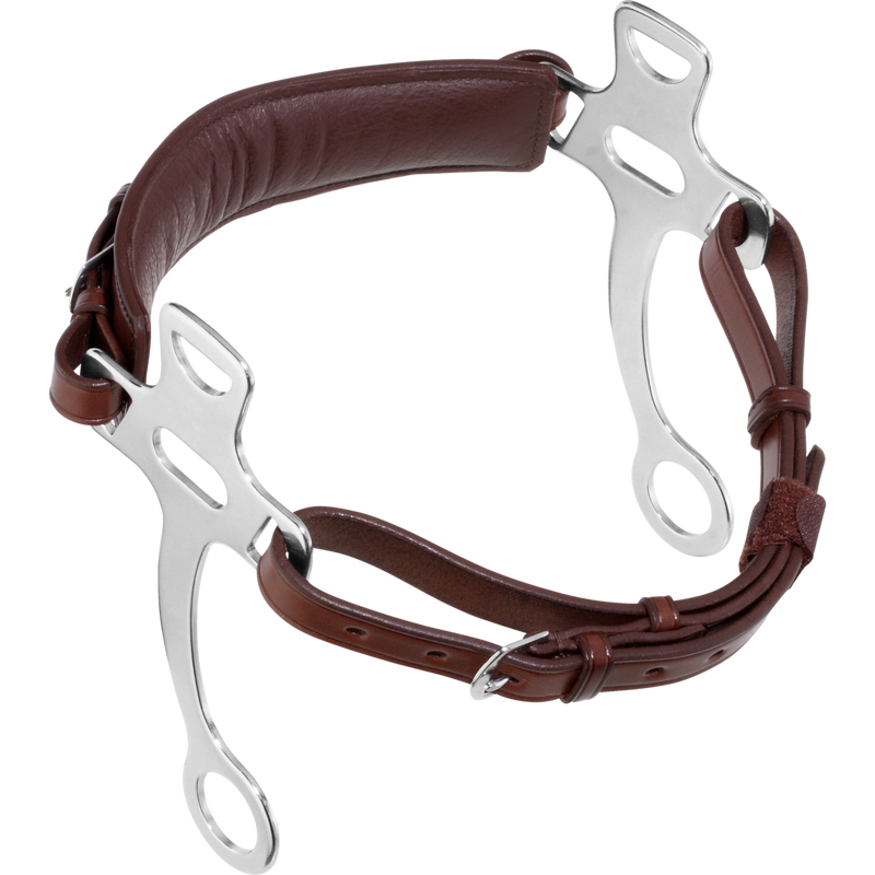 Sprenger Short Shank Horse Hackamore With Leather Cushioned Noseband & Curb Strap