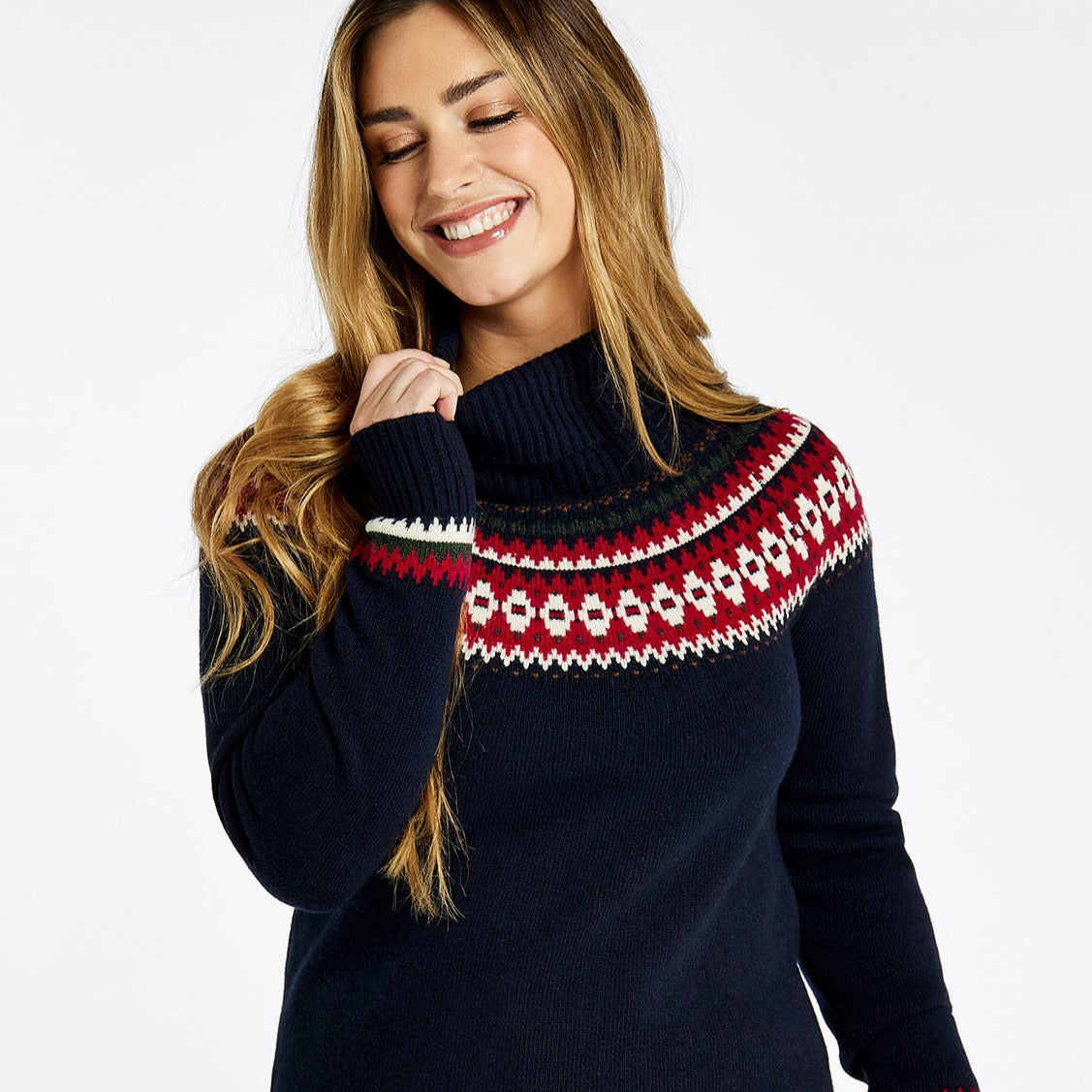 Dubarry Womens Riverdale Knitted Sweater #colour_navy