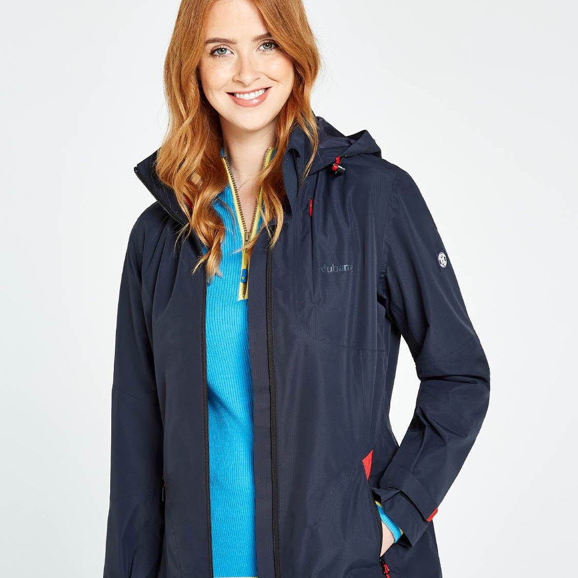 Dubarry Womens Capeclear Waterproof Jacket #colour_navy
