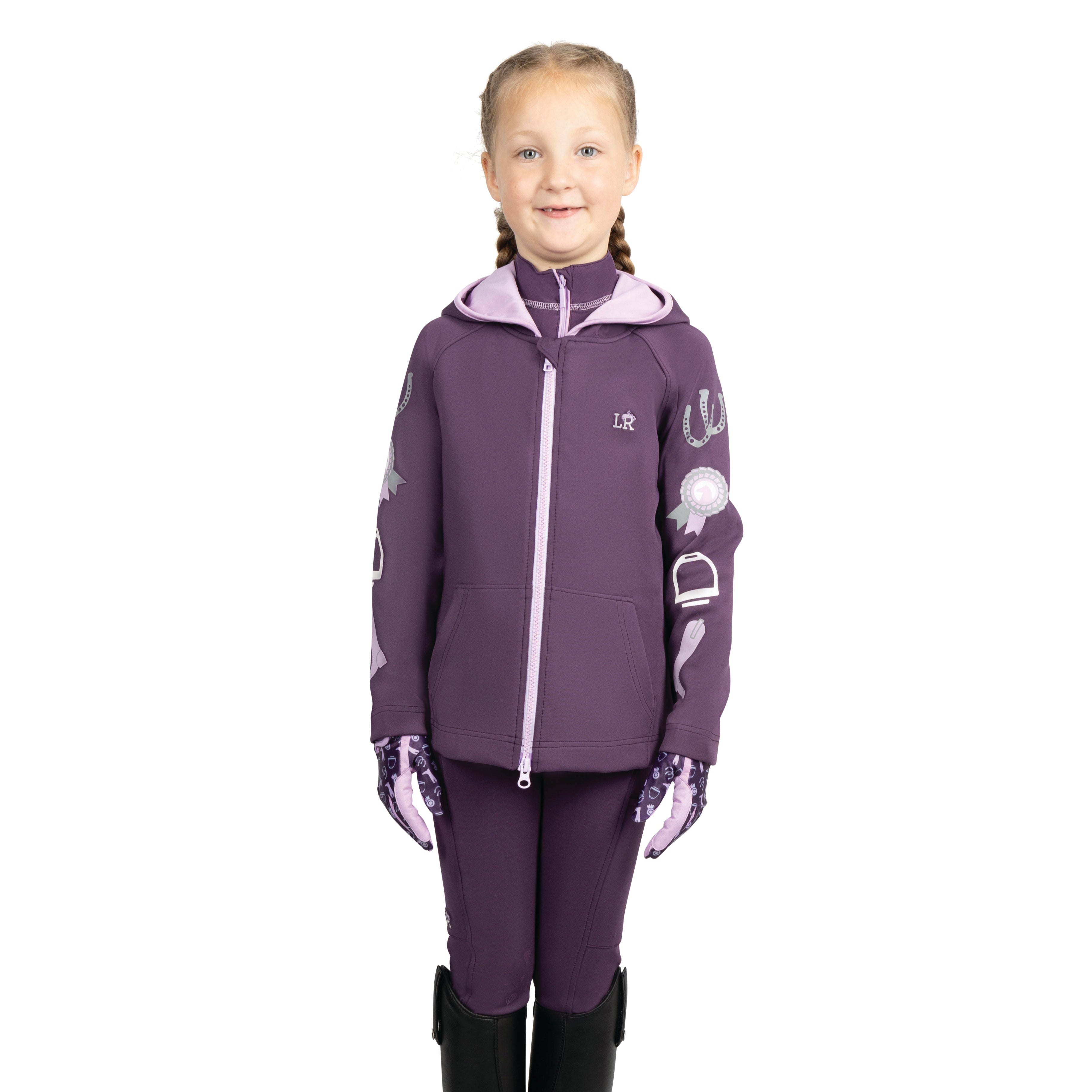 HY EQUESTRIAN Little Rider Giddy Up Gymkhana Veste zippée