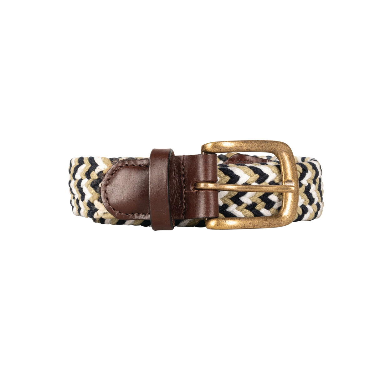 Hy Equestrian Woven Elastic Belt #colour_navy-fossil