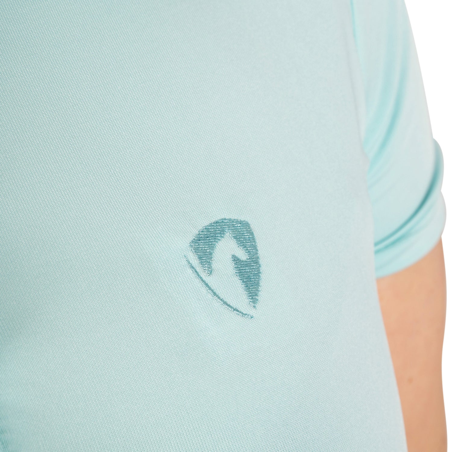 Hy Equestrian Ladies Elevate Essential Polo Shirt #colour_ice-blue