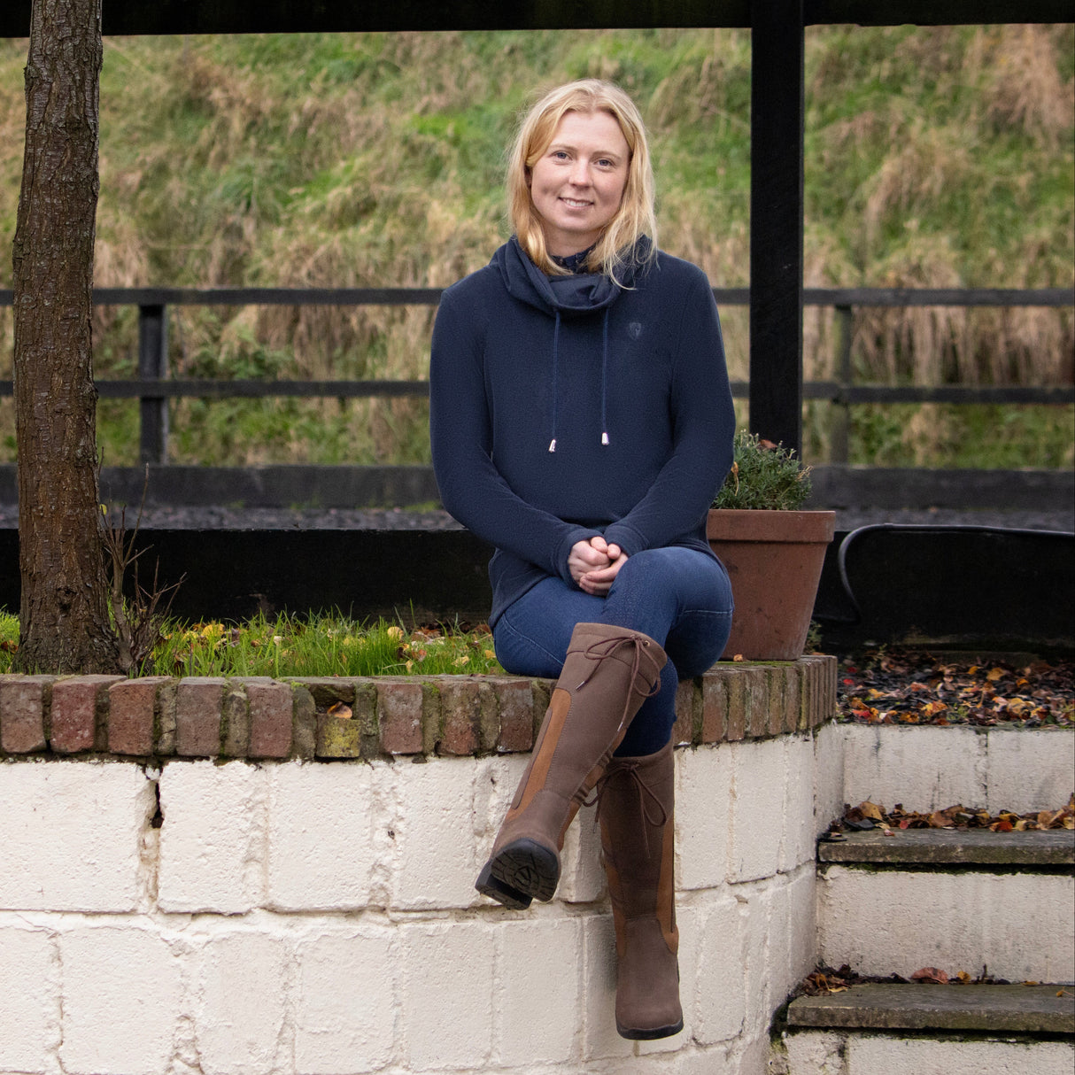 Hy Equestrian Ladies Elevate Essential Cowl Neck