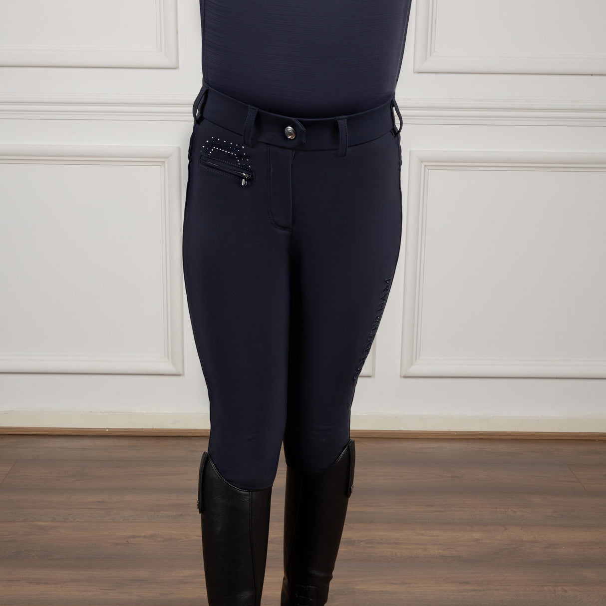 Coldstream Next Generation Hamilton Sparkle Breeches #colour_navy