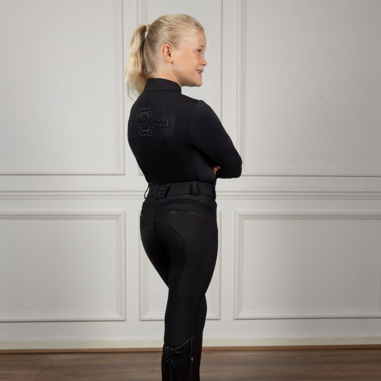 Coldstream Next Generation Hamilton Sparkle Breeches #colour_black