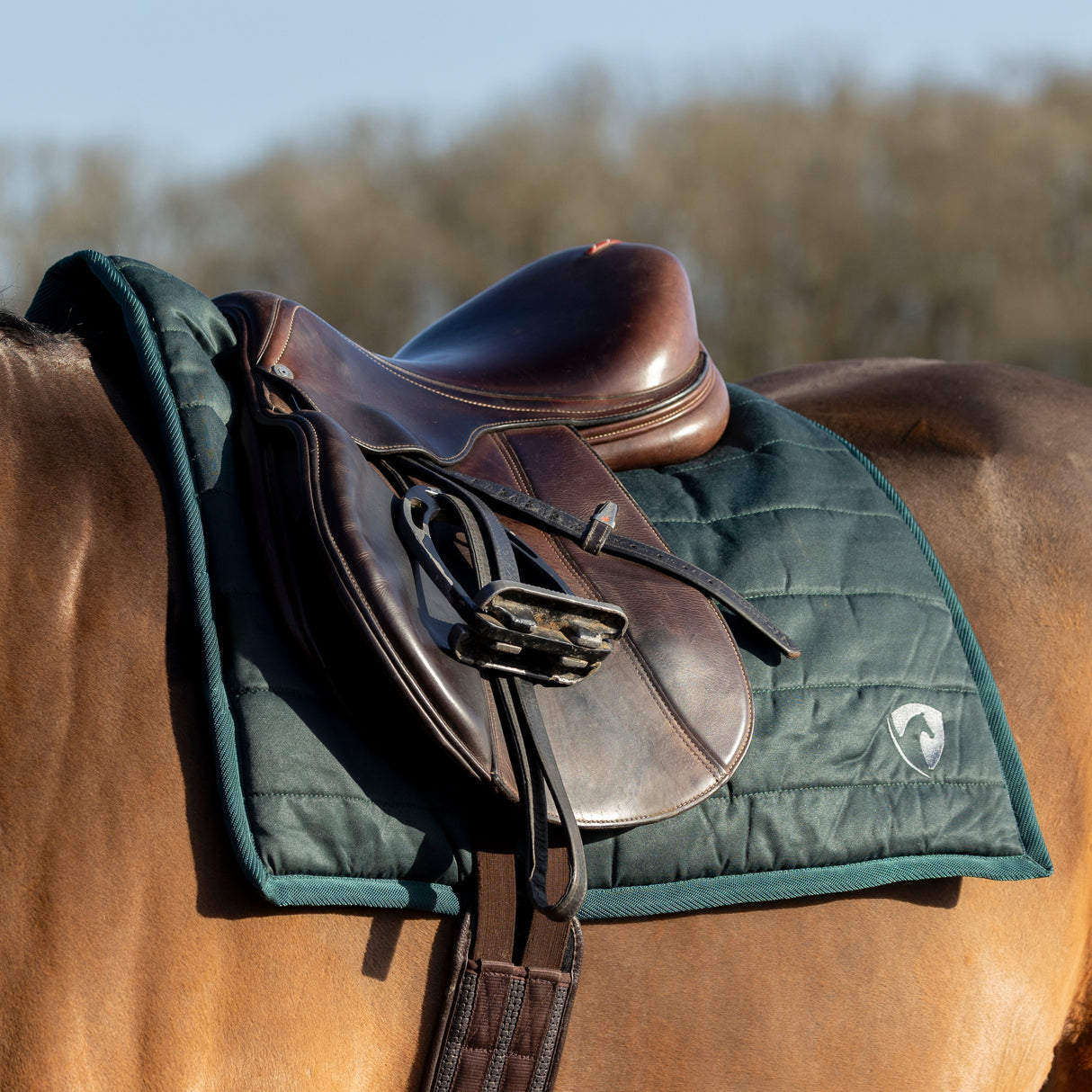 Hy Equestrian Classic Comfort Pad #colour_hunter-green