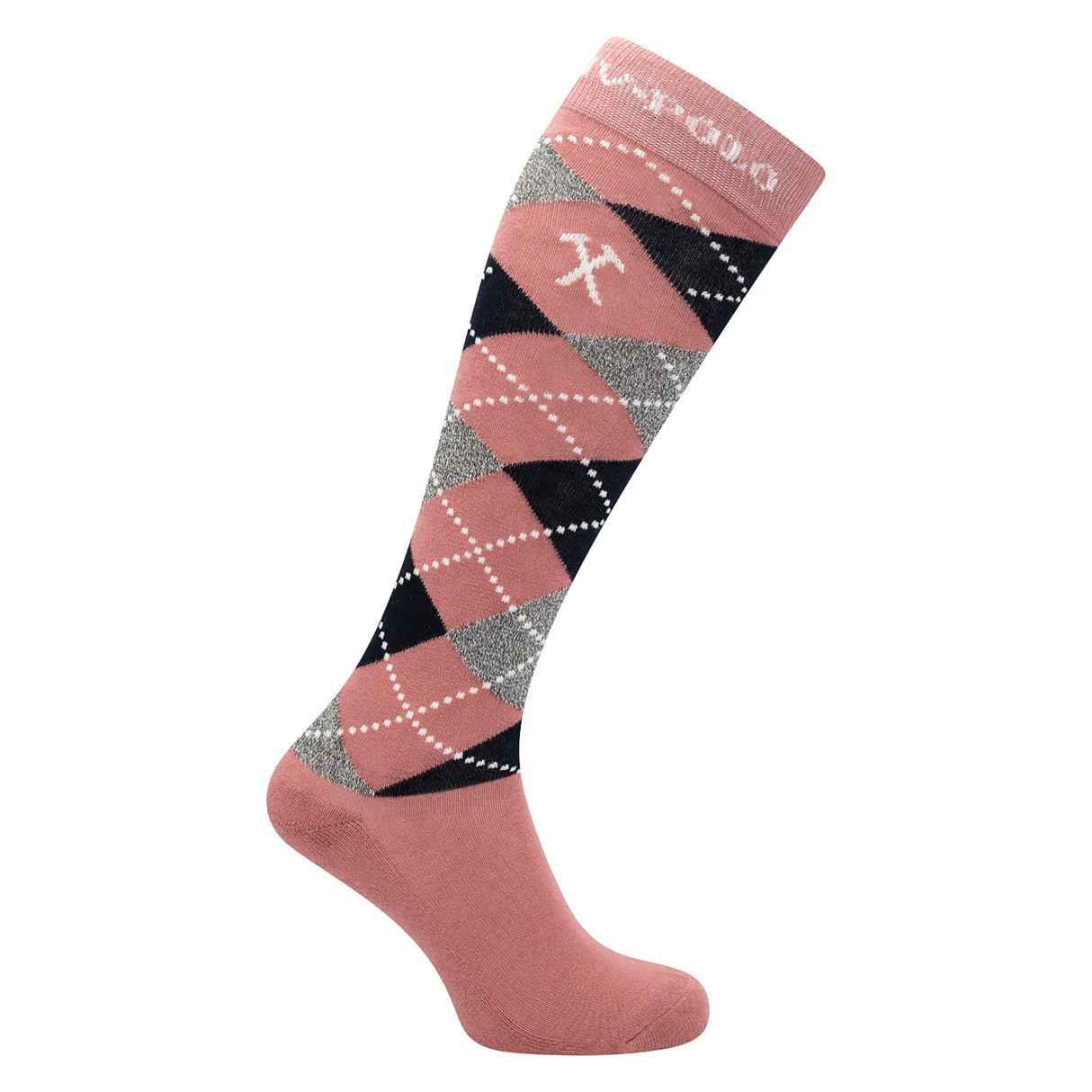 HV Polo Argyle Socks #colour_dusty-rose-navy