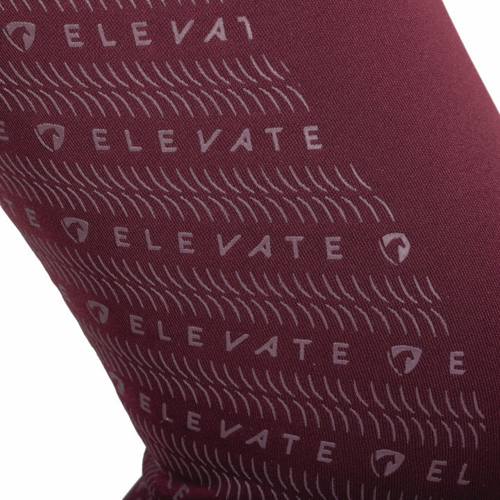 Hy Equestrian Elevate Allure Mizs Riding Tights #colour_berry-rose-gold