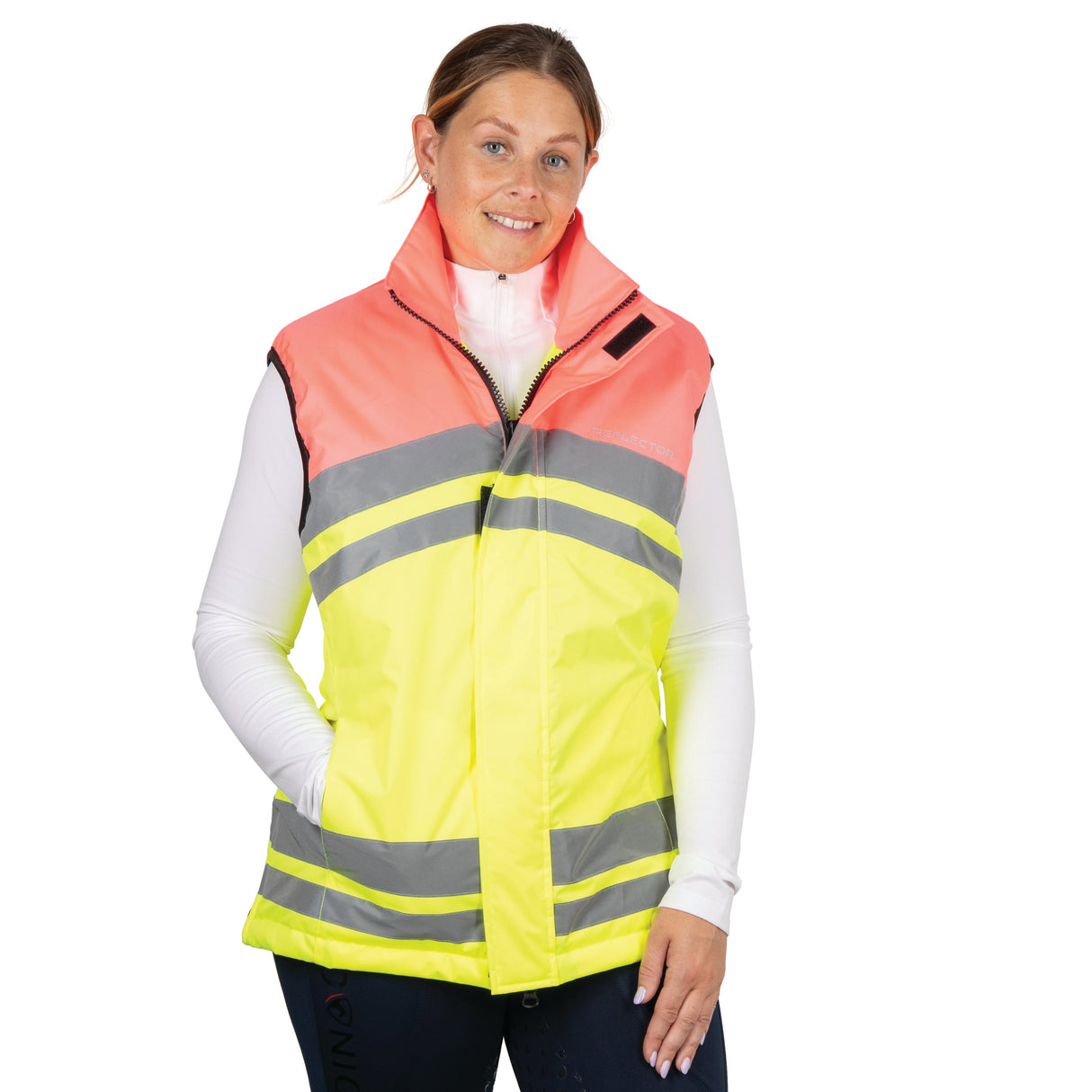 Reflector Two Tone Gilet by Hy Equestrian