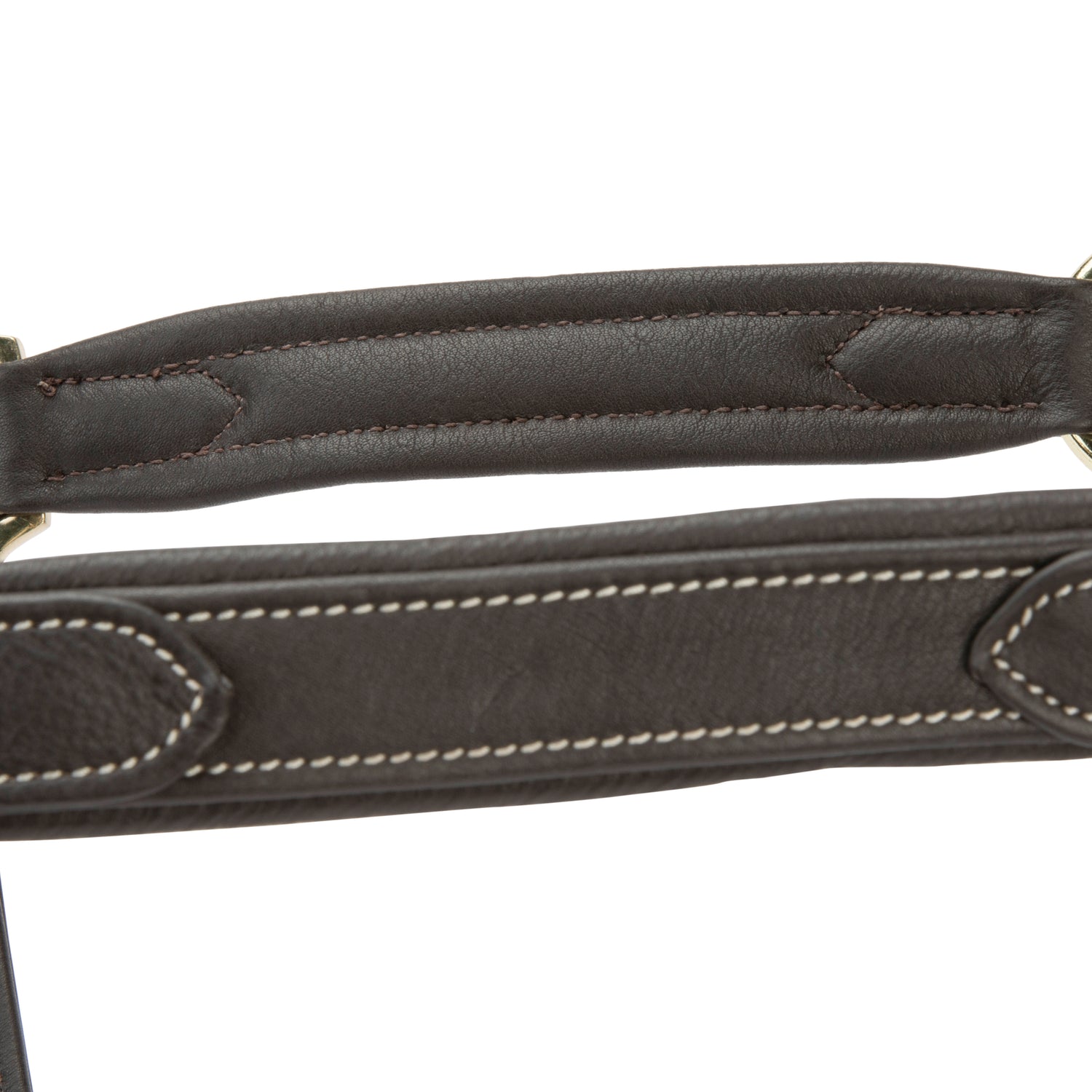 Shires Lusso Three Point Elastic Breastplate #colour_brown