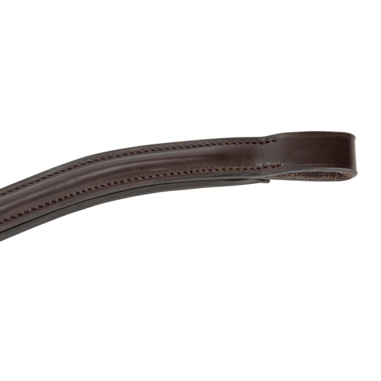 Shires Velociti Lusso Curved Browband #colour_havana