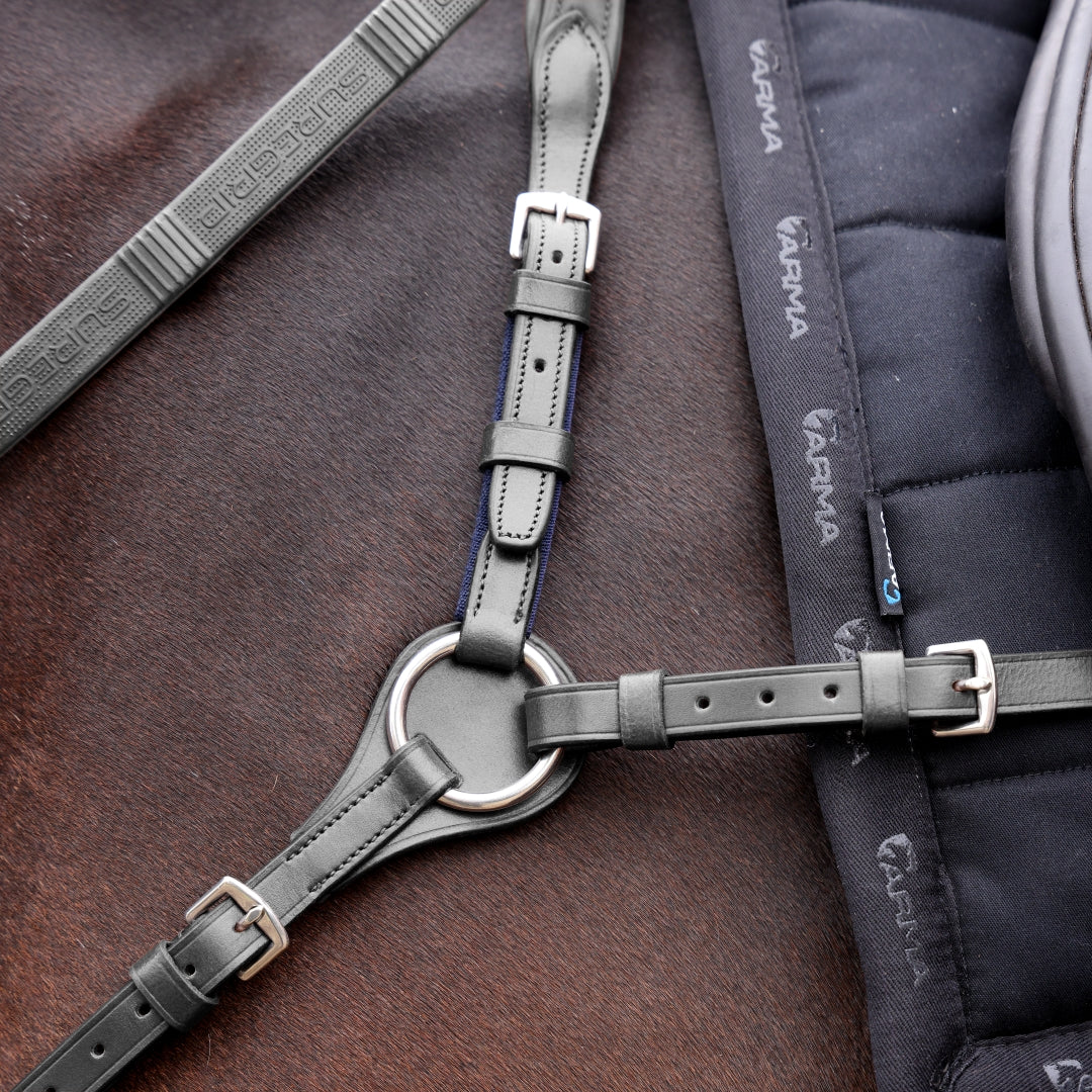 Shires Velociti LUSSO Opus Close Contact Breastplate #colour_black