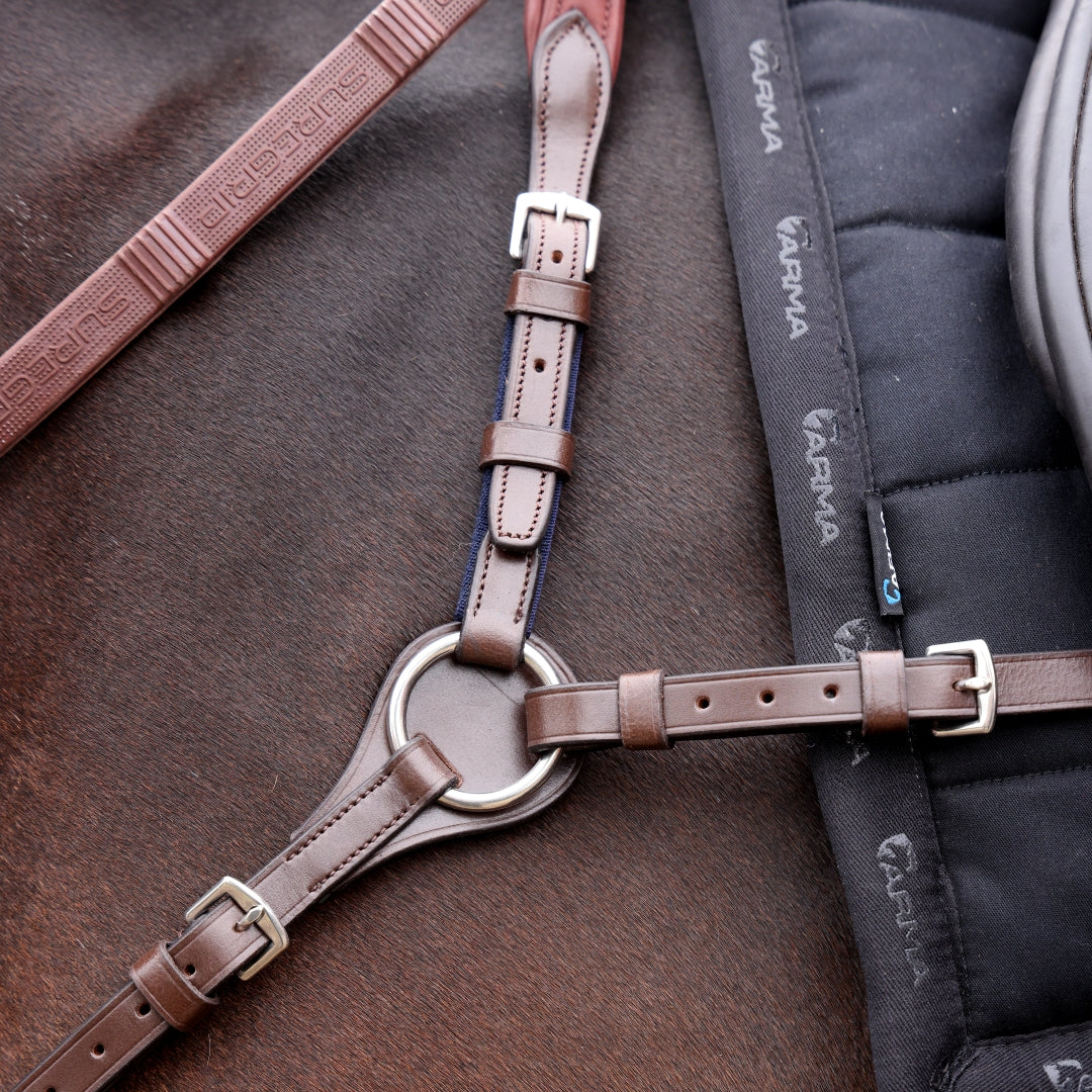 Shires Velociti LUSSO Opus Close Contact Breastplate #colour_havana