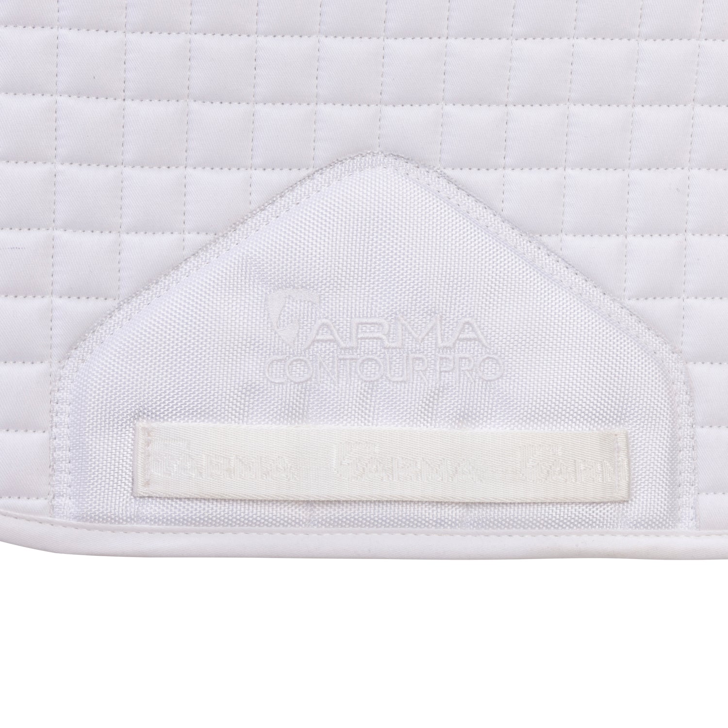 Shires ARMA Numbered Saddlecloth #colour_white