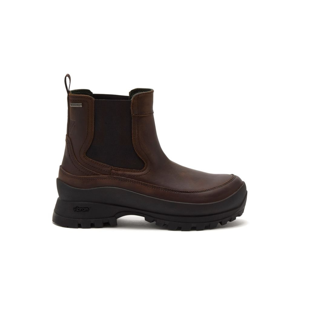 Chatham Ladies Badminton Waterproof Chelsea Boots #colour_dark brown