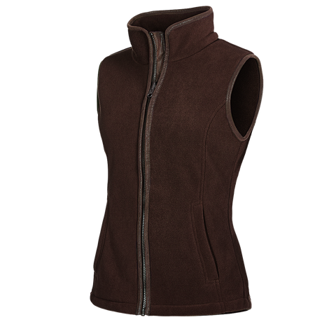 Baleno Sally Ladies Fleece Gilet #colour_chocolate