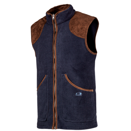 Baleno Newington Mens Fleece Bodywarmer #colour_navy-blue