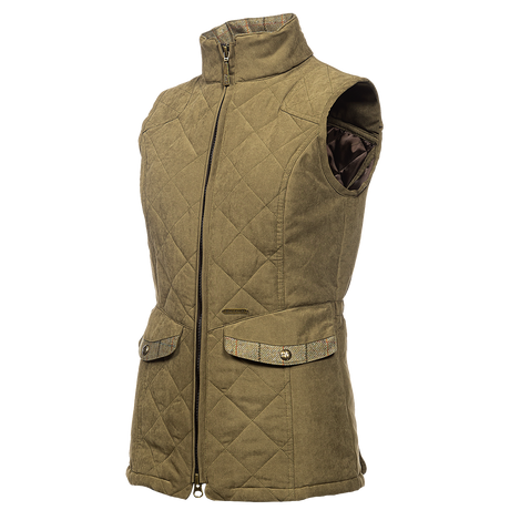 Baleno Chester Fashionable Quilted Ladies Bodywarmer #colour_light-khaki