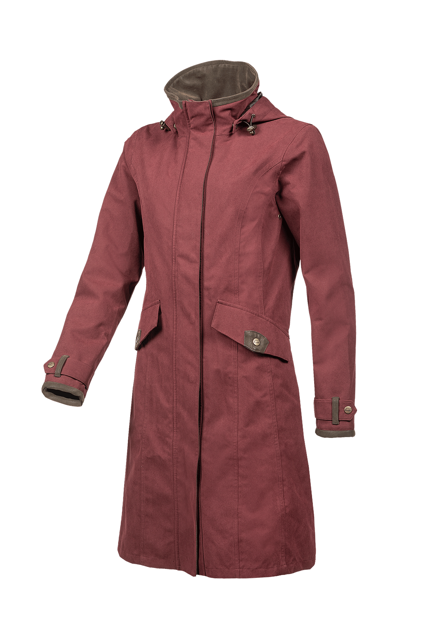 Baleno Chelsea Ladies Country Coat #colour_raspberry