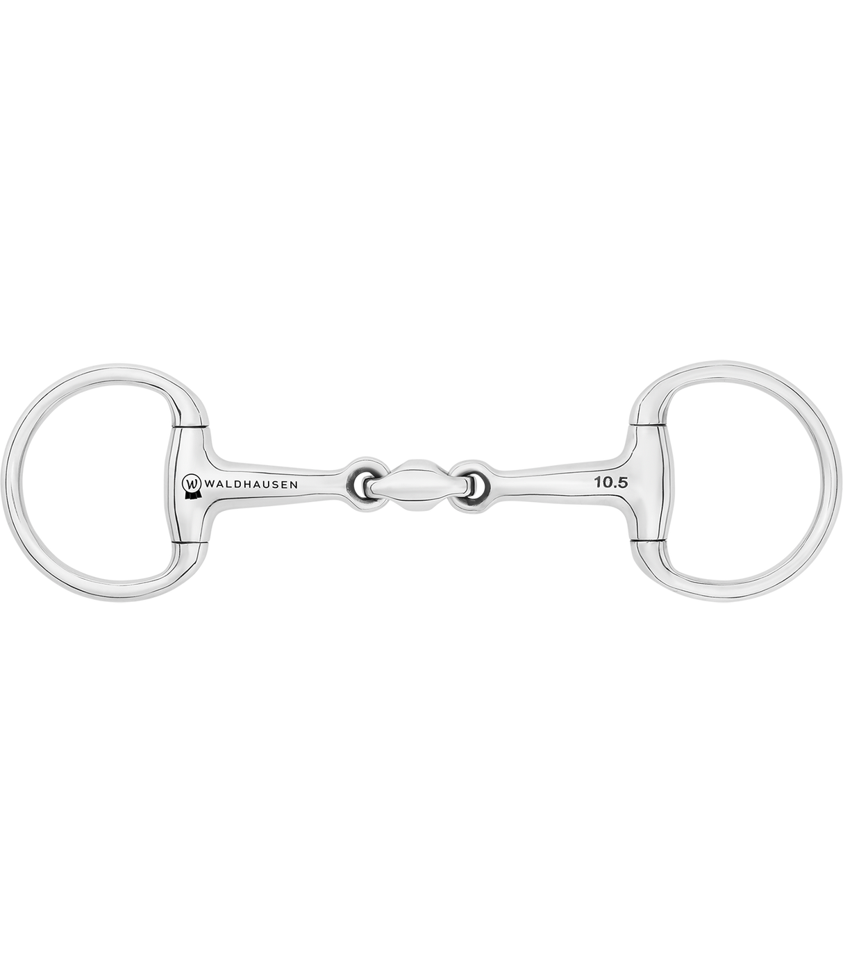 Waldhausen Double Jointed Stainless Steel Pony Eggbutt Bit