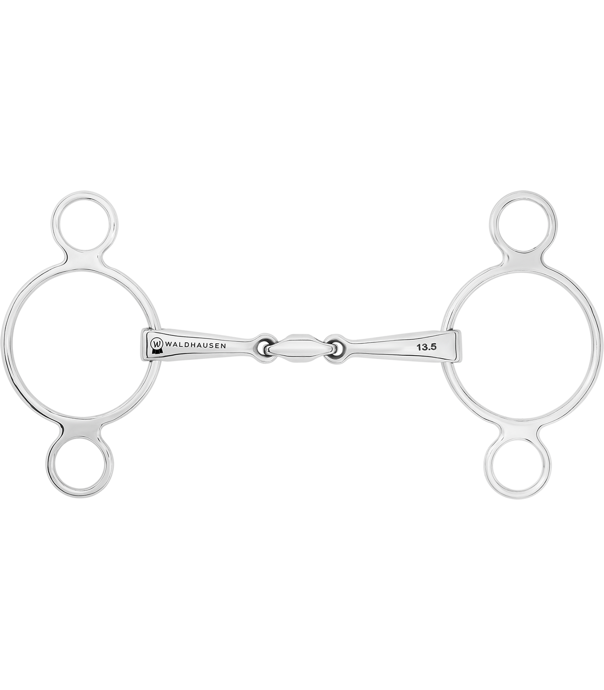 Waldhausen Double Jointed Stainless Steel 3-Ring Bit