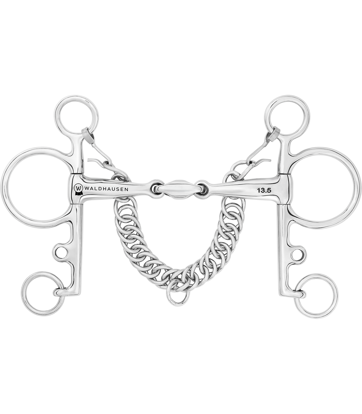 Waldhausen Double Jointed Stainless Steel Pelham Bit
