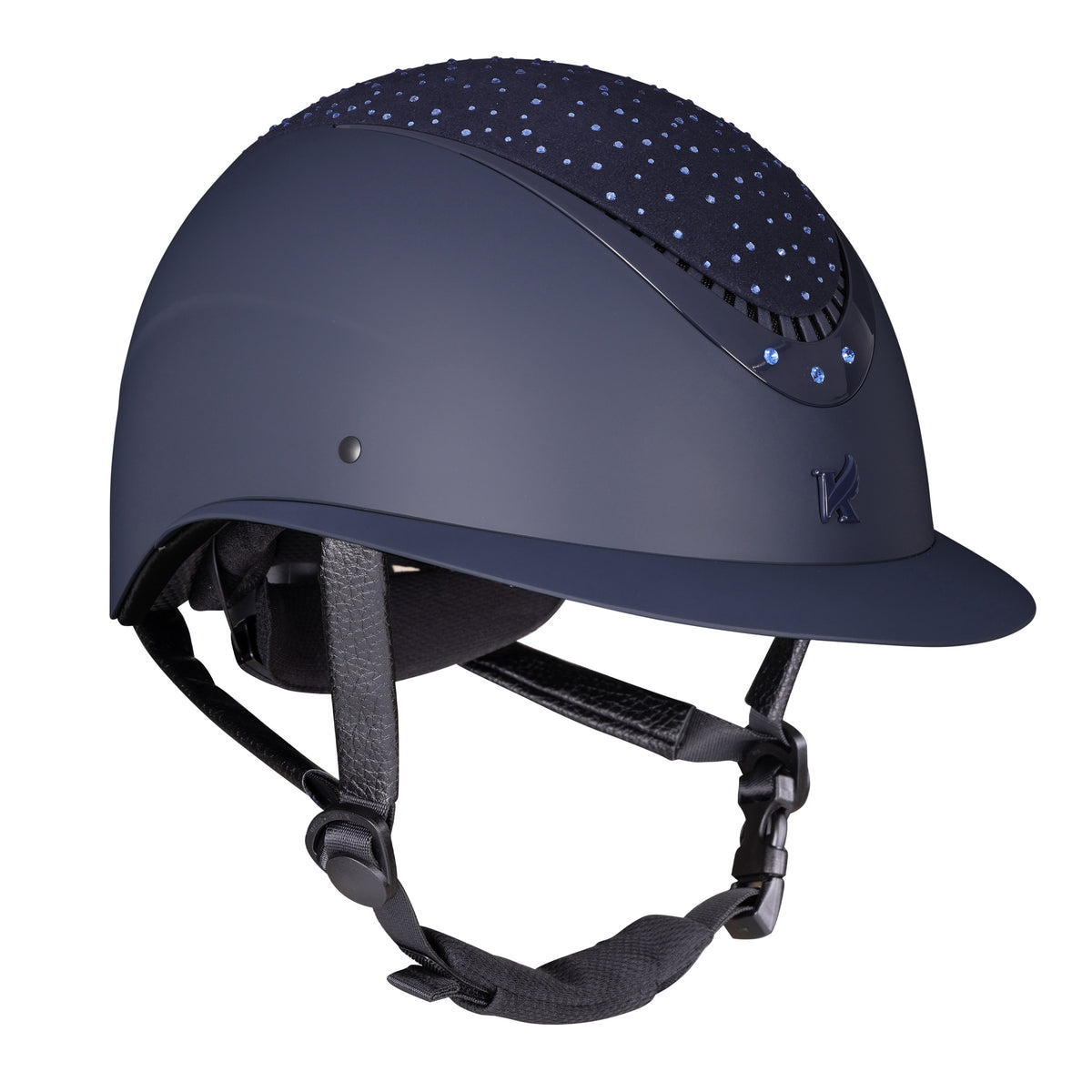 Shires Karben Viola Ellipse Riding Hat #colour_navy
