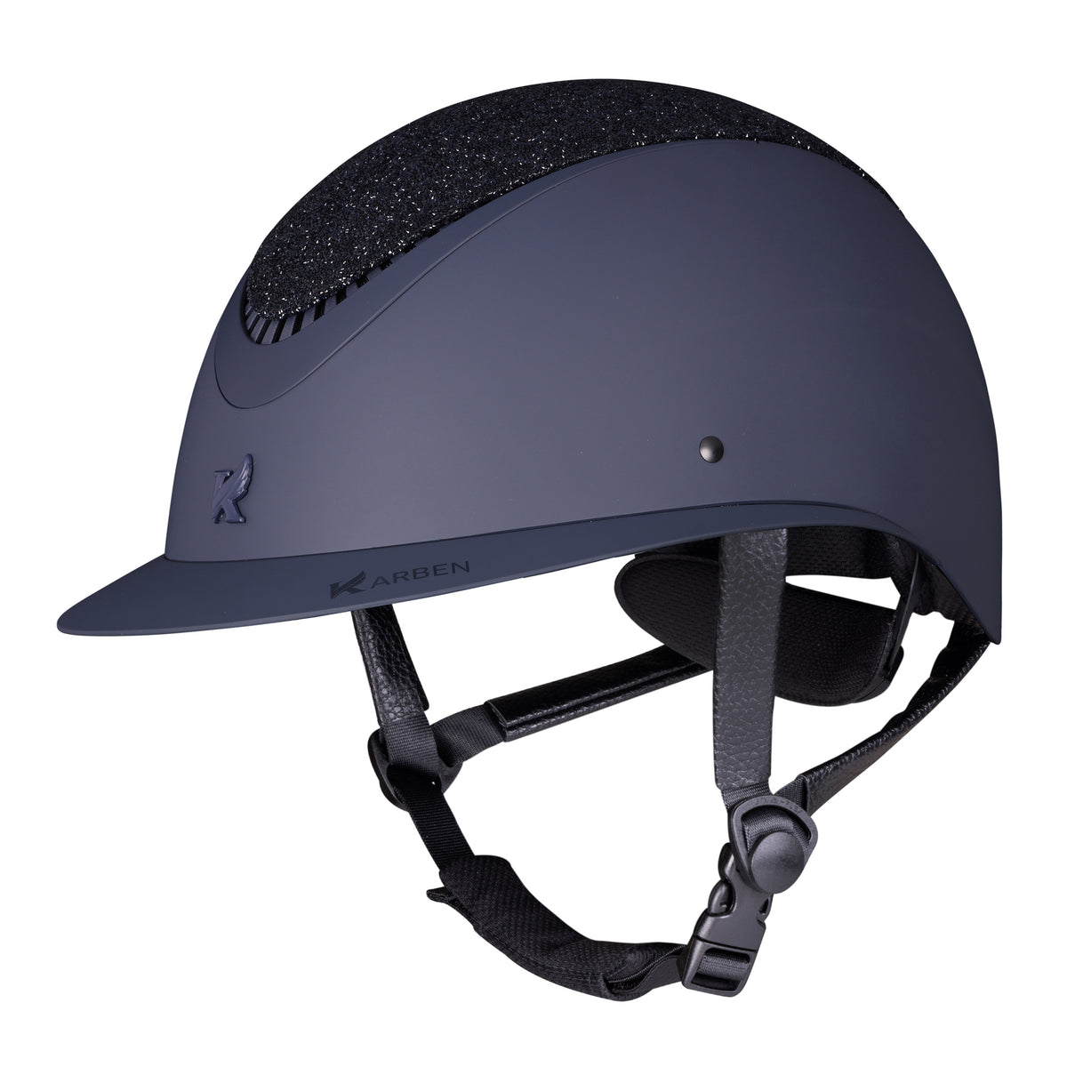 Shires Karben Lia Ellipse Riding Hat #colour_navy