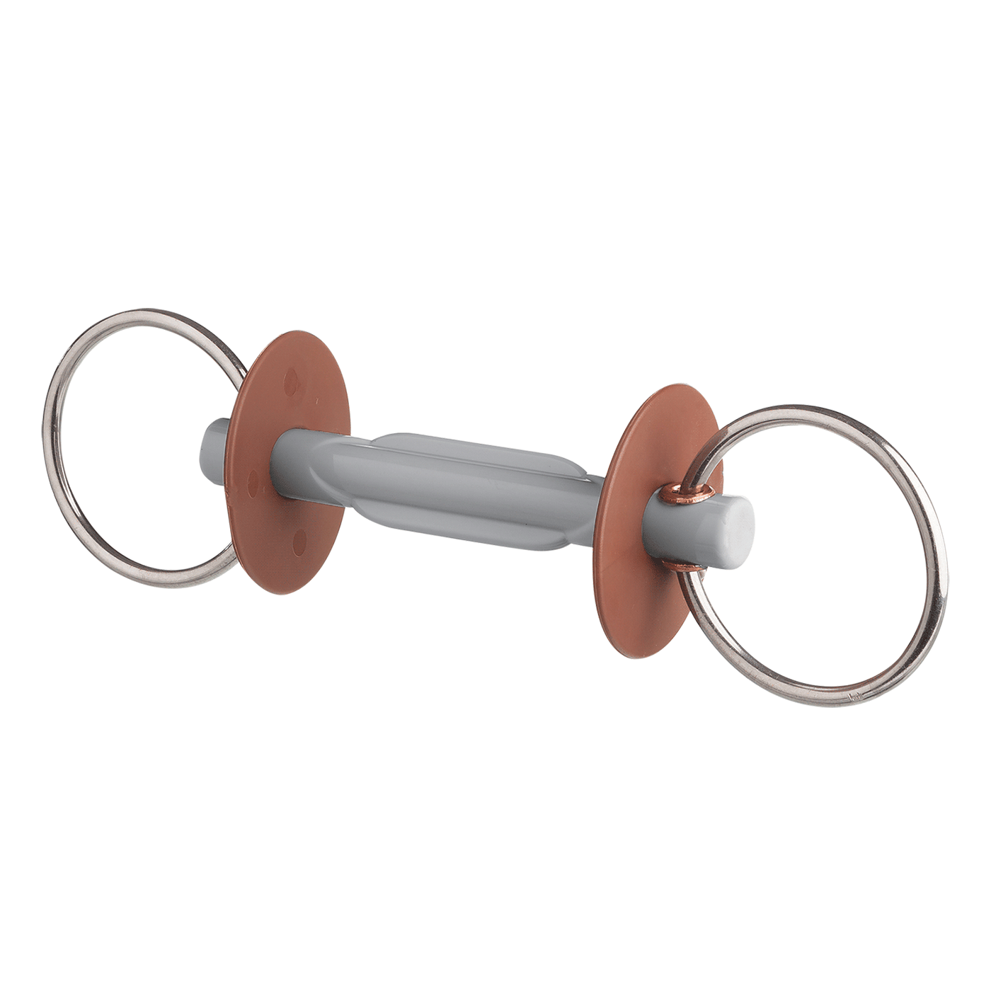 Beris Hard 7.5cm Ring Loose Ring Snaffle with Butterfly Bar