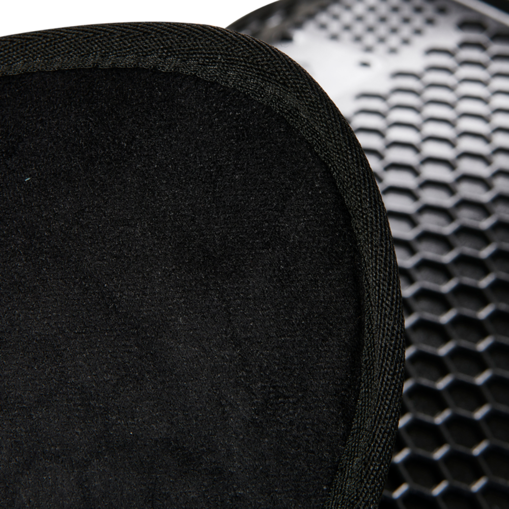 Acavallo Pad SP WFS Suede Hexagonal Gel Front Riser #colour_black