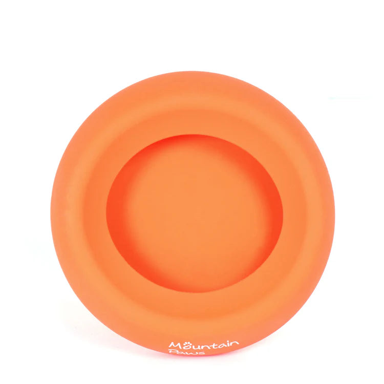 Mountain Paws Splashproof Dog Bowl #colour_orange