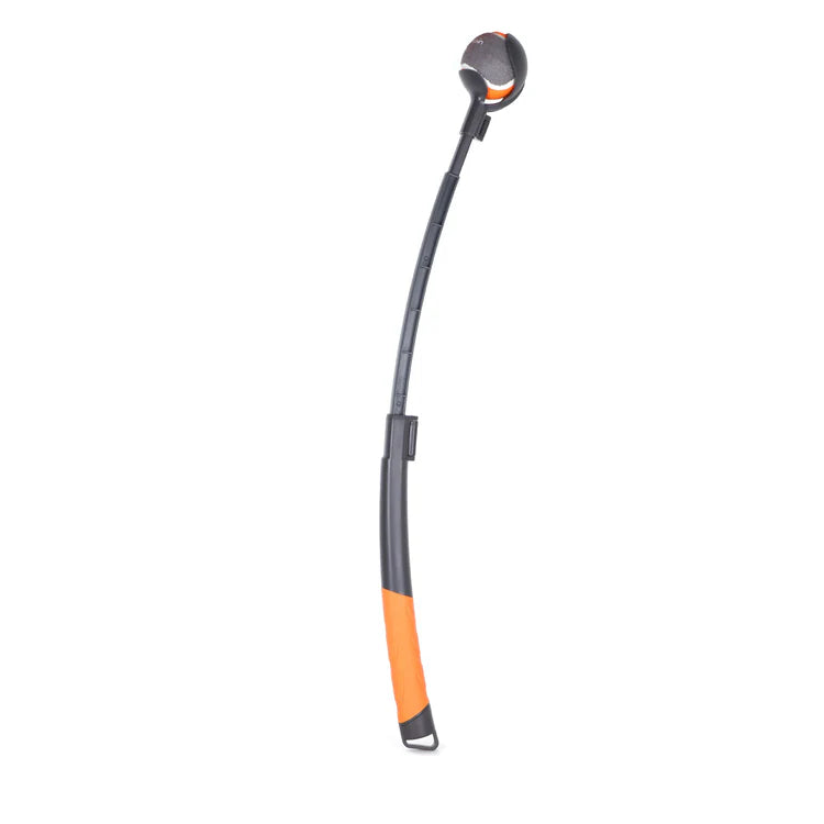 Mountain Paws Adjustable Dog Ball Launcher #colour_grey-orange