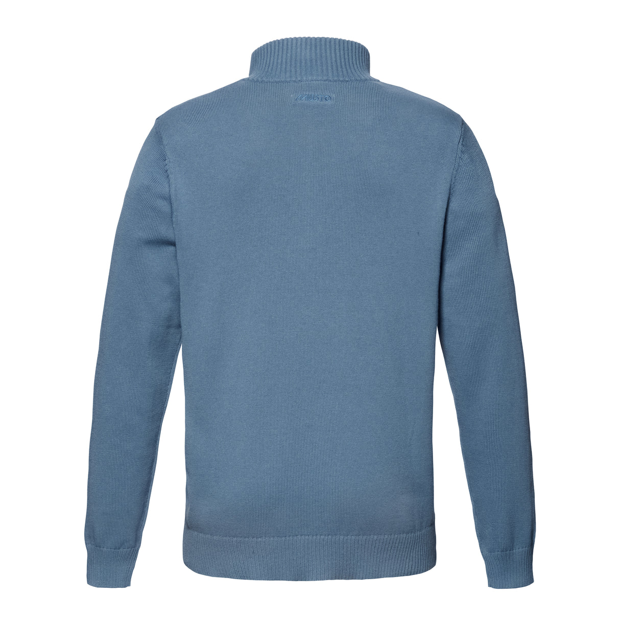 Musto Men's Original 1/4 Zip Neck Knit #colour_blue