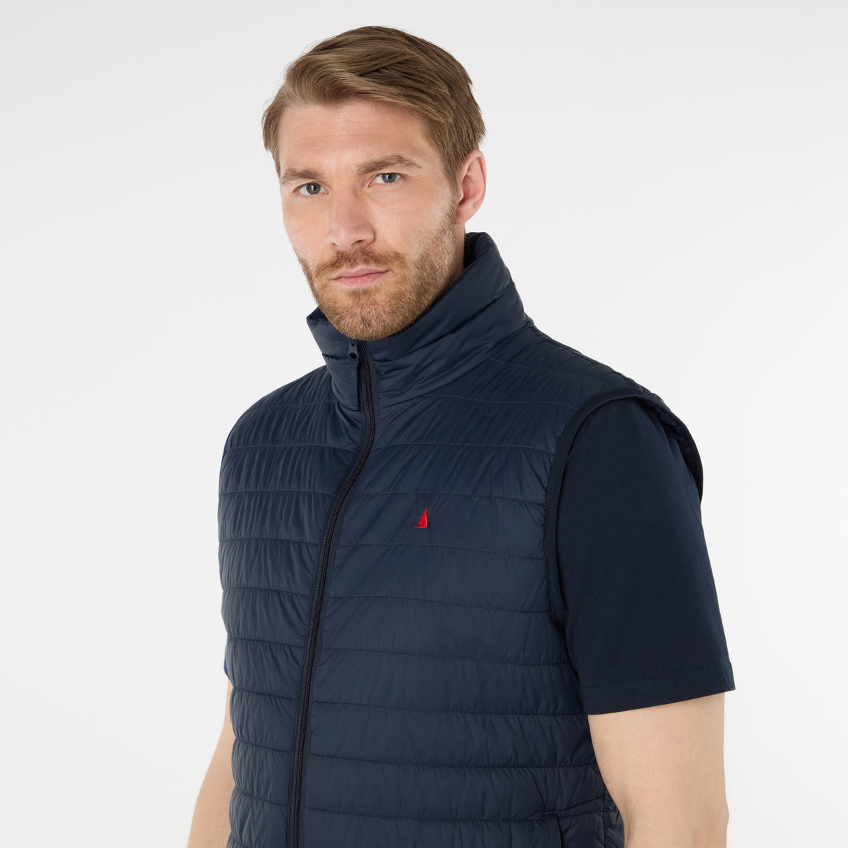 Musto Men's Original Lite Puffer Vest #colour_navy