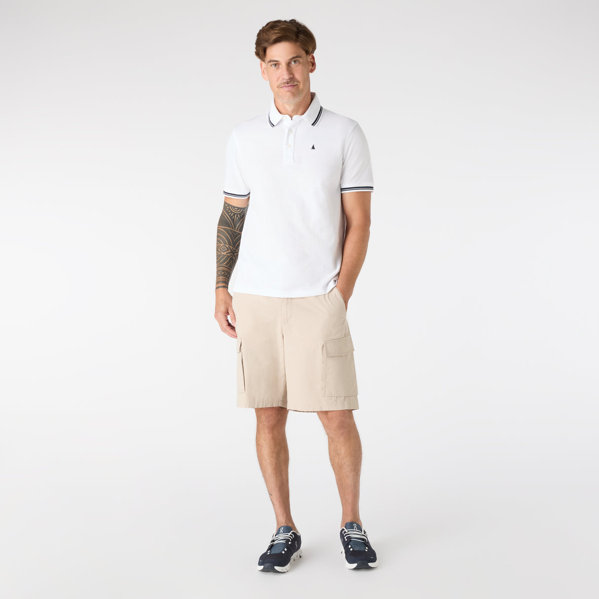 Musto Men's Original Tipped Pique Polo #colour_white